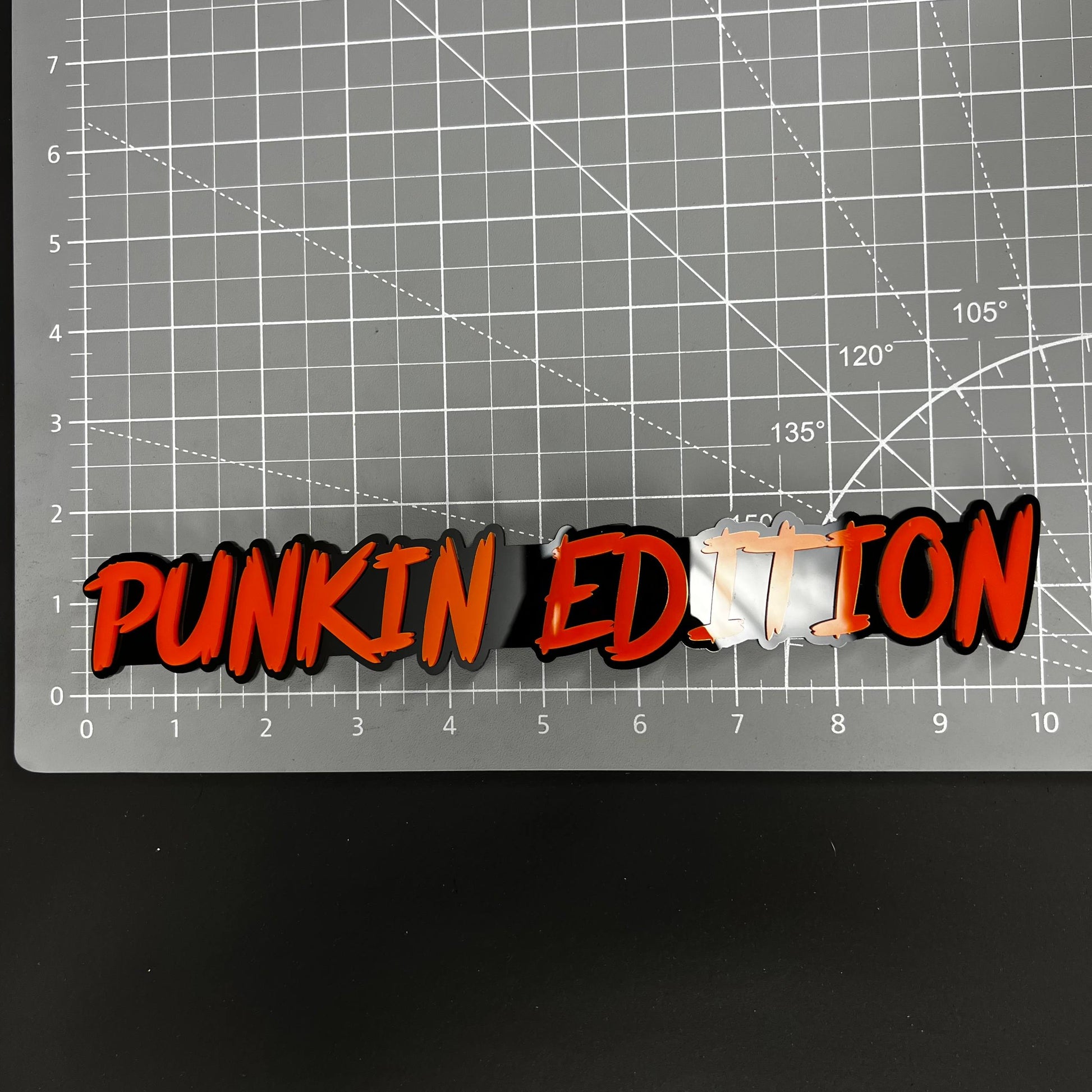 1PC PUNKIN EDITION 3D Acrylic Badge - Car Truck Emblem Fender Sticker