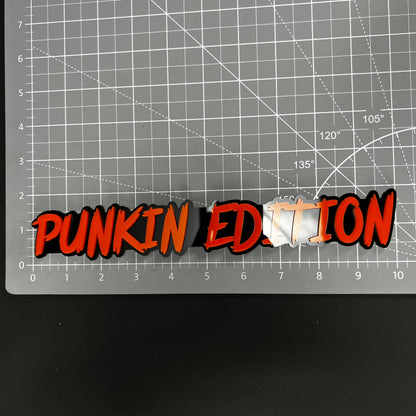 1PC PUNKIN EDITION 3D Acrylic Badge - Car Truck Emblem Fender Sticker