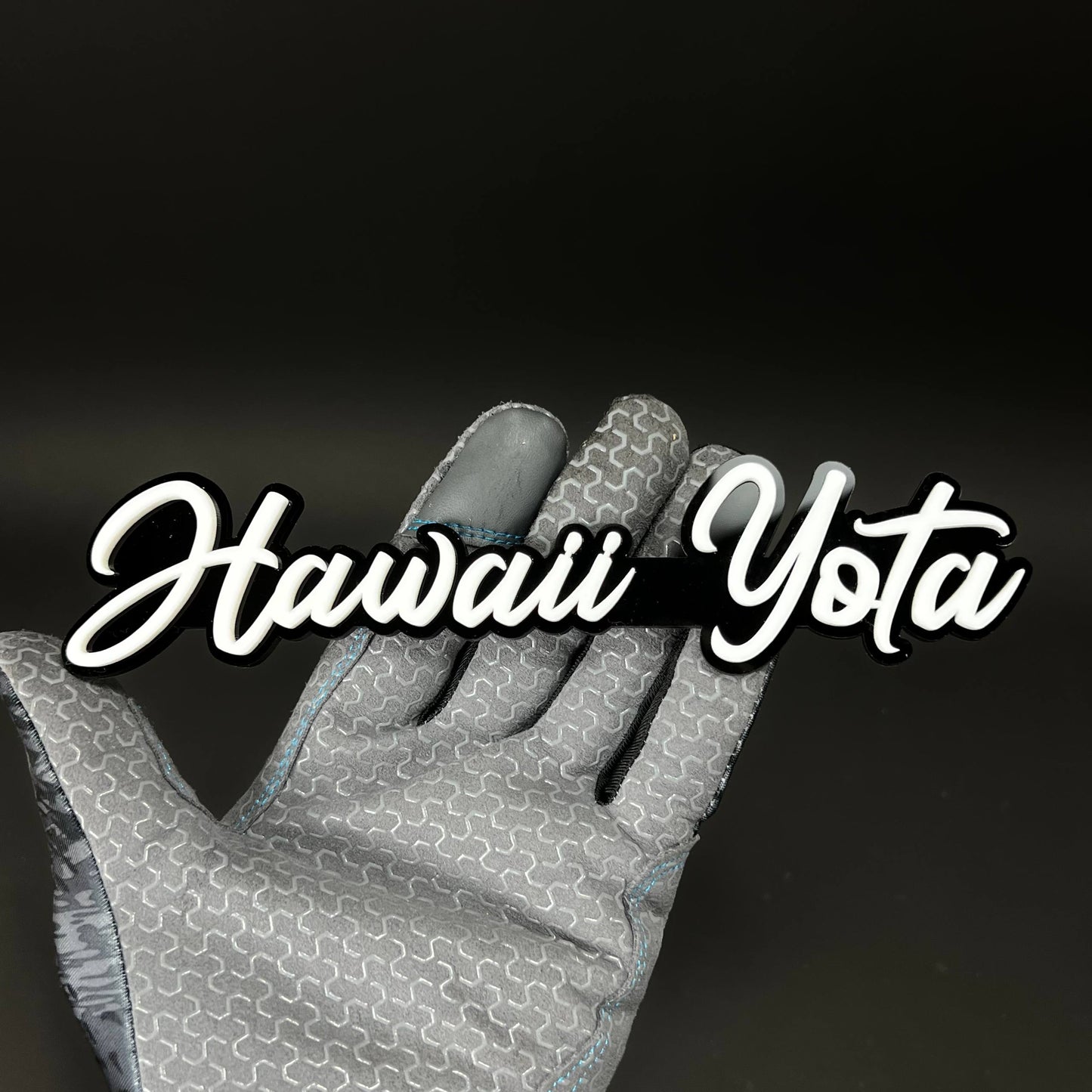 1PC Hawaii Yota 3D Acrylic Badge - Car Truck Emblem Fender Sticker