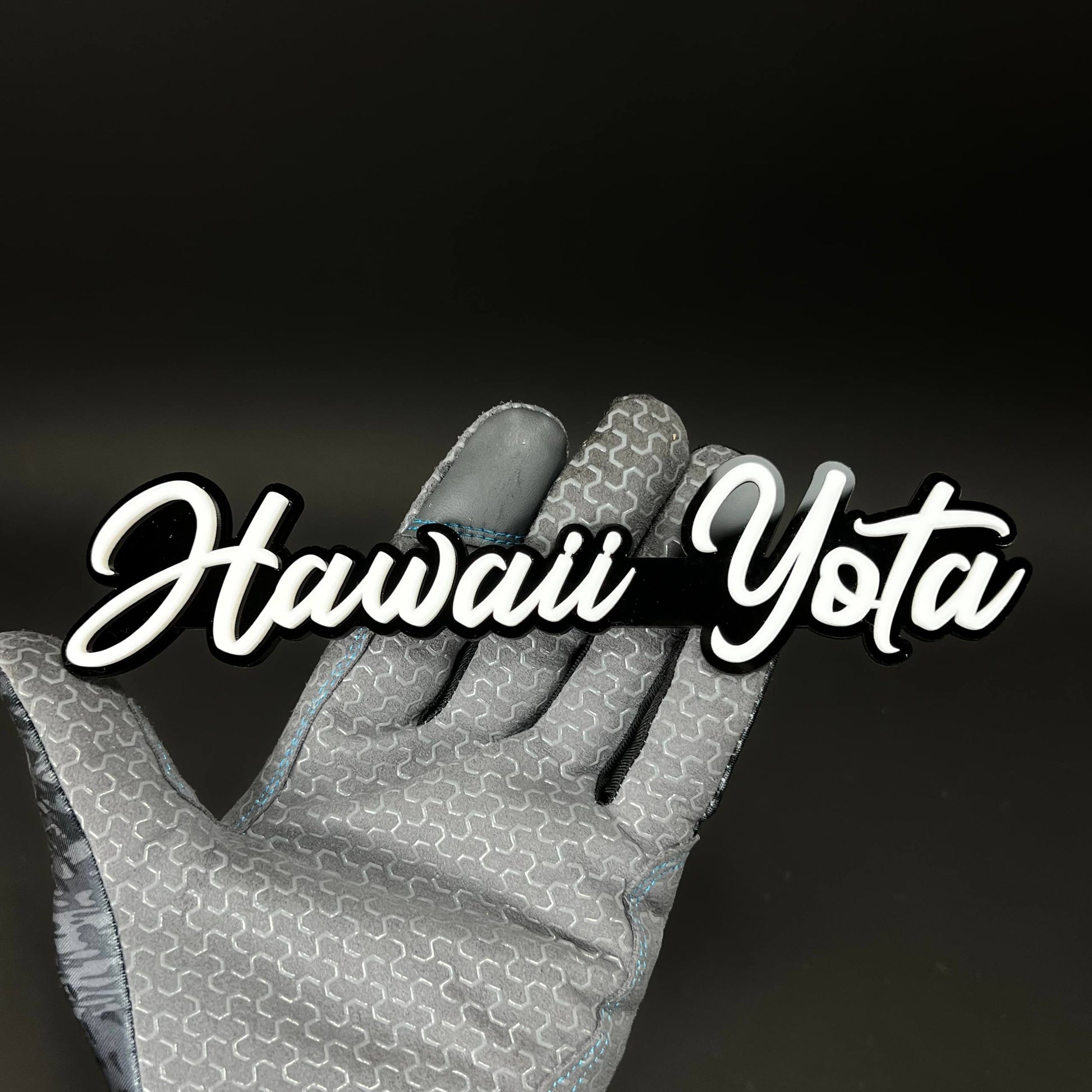 1PC Hawaii Yota 3D Acrylic Badge - Car Truck Emblem Fender Sticker