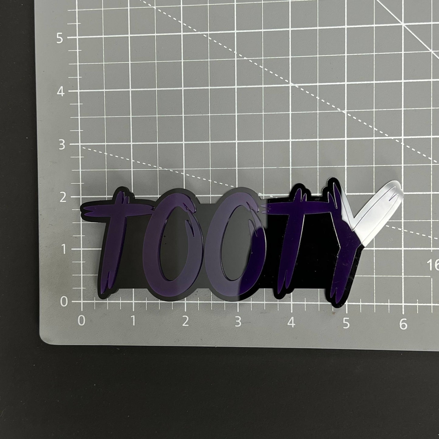 1PC TOOTY 3D Acrylic Badge - Car Truck Emblem Fender Tailgate Trunk Sticker