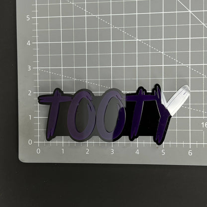 1PC TOOTY 3D Acrylic Badge - Car Truck Emblem Fender Tailgate Trunk Sticker