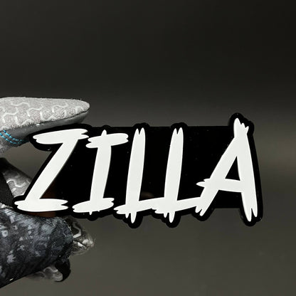 1PC ZILLA 3D Acrylic Badge - Car Truck Emblem Fender Tailgate Trunk Sticker