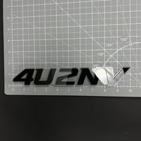 1PC 4U2NV 3D Acrylic Badge - Car Truck Emblem Fender Tailgate Trunk Sticker