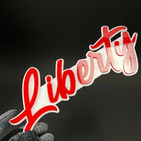 1PC Liberty 3D Acrylic Badge - Car Truck Emblem Fender Tailgate Trunk Sticker