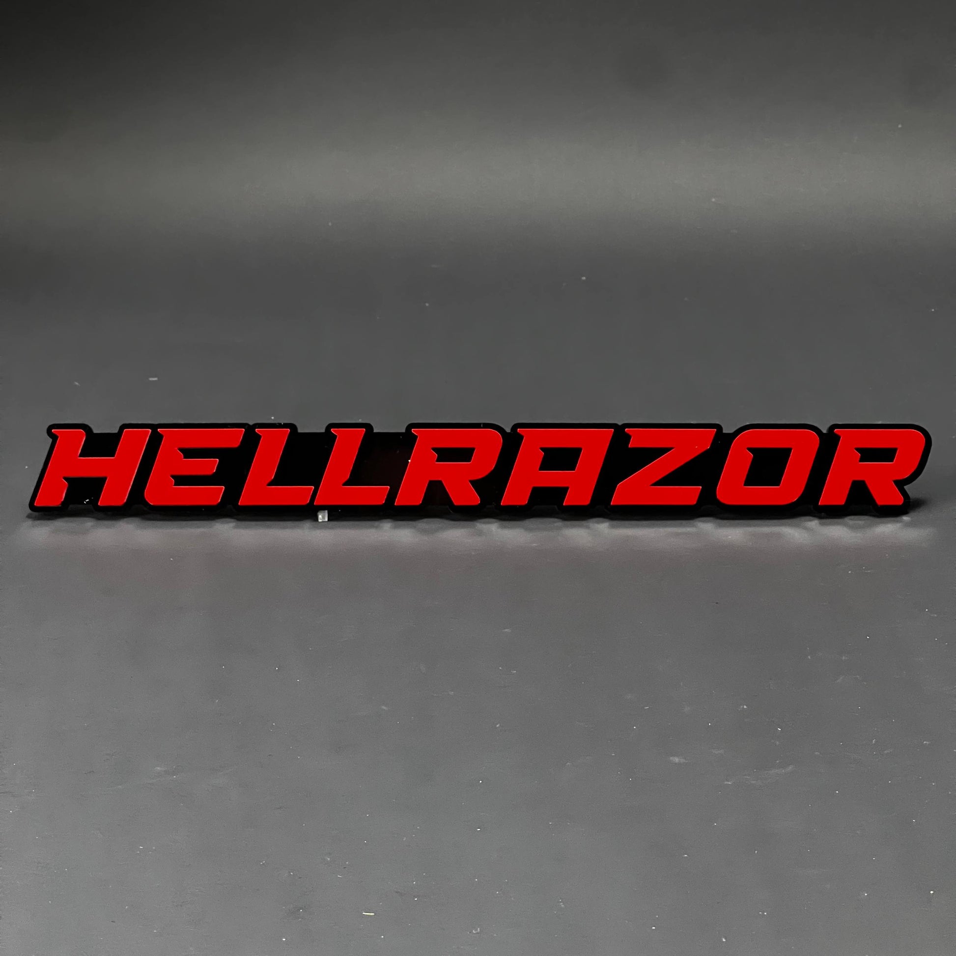 1PC HELLRAZOR 3D Acrylic Badge - Car Truck Emblem Fender Tailgate Trunk Sticker