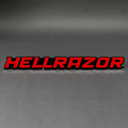 1PC HELLRAZOR 3D Acrylic Badge - Car Truck Emblem Fender Tailgate Trunk Sticker