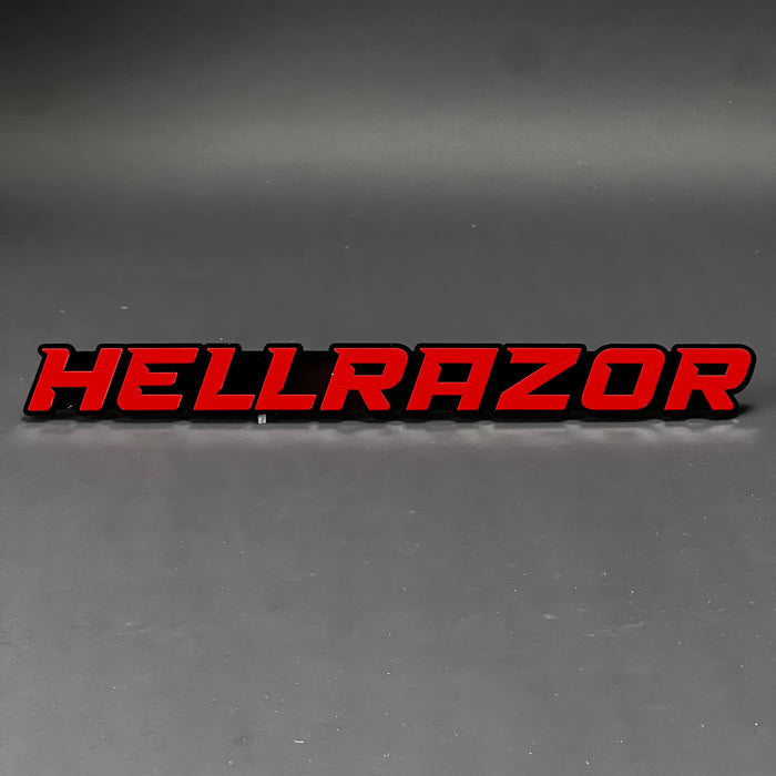 1PC HELLRAZOR 3D Acrylic Badge - Car Truck Emblem Fender Tailgate Trunk Sticker