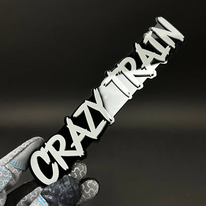 1PC Crazy Train 3D Acrylic Badge - Car Truck Emblem Fender Sticker