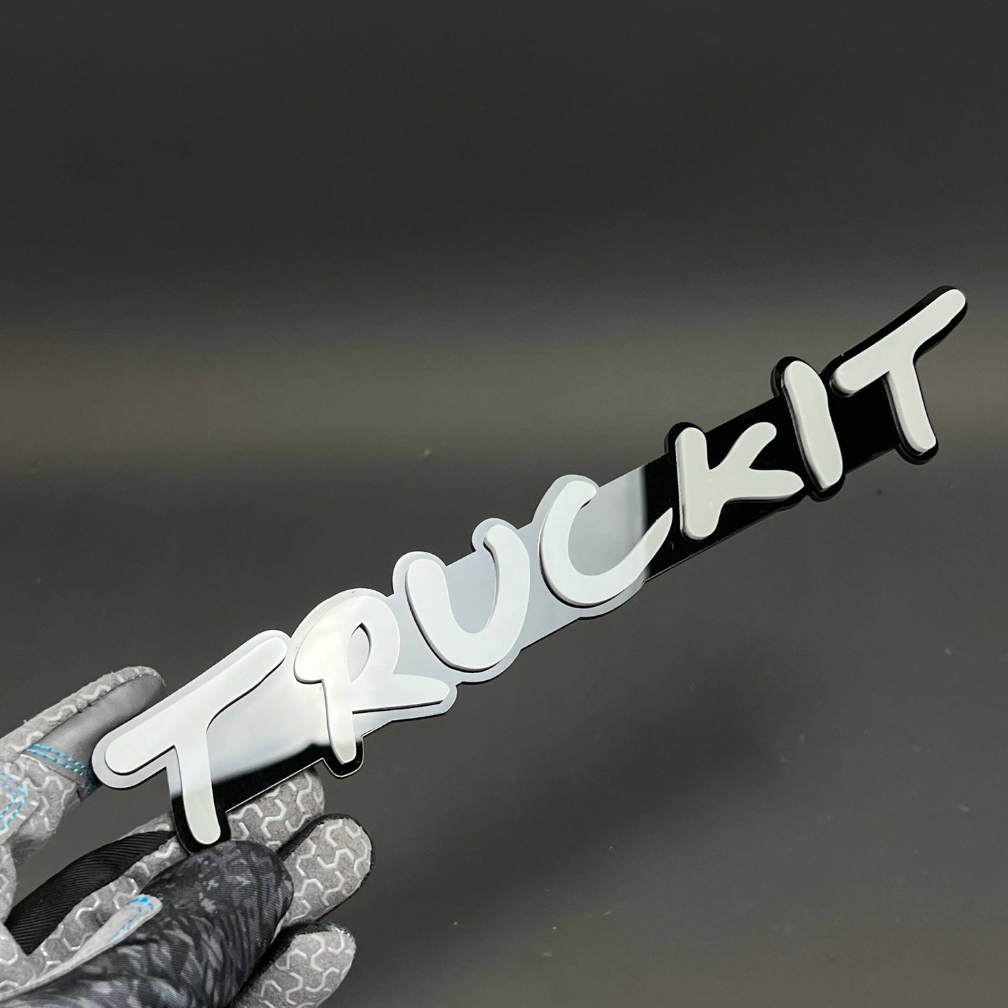 1PC TRUCKIT 3D Acrylic Badge - Car Truck Emblem Fender Tailgate Trunk Sticker