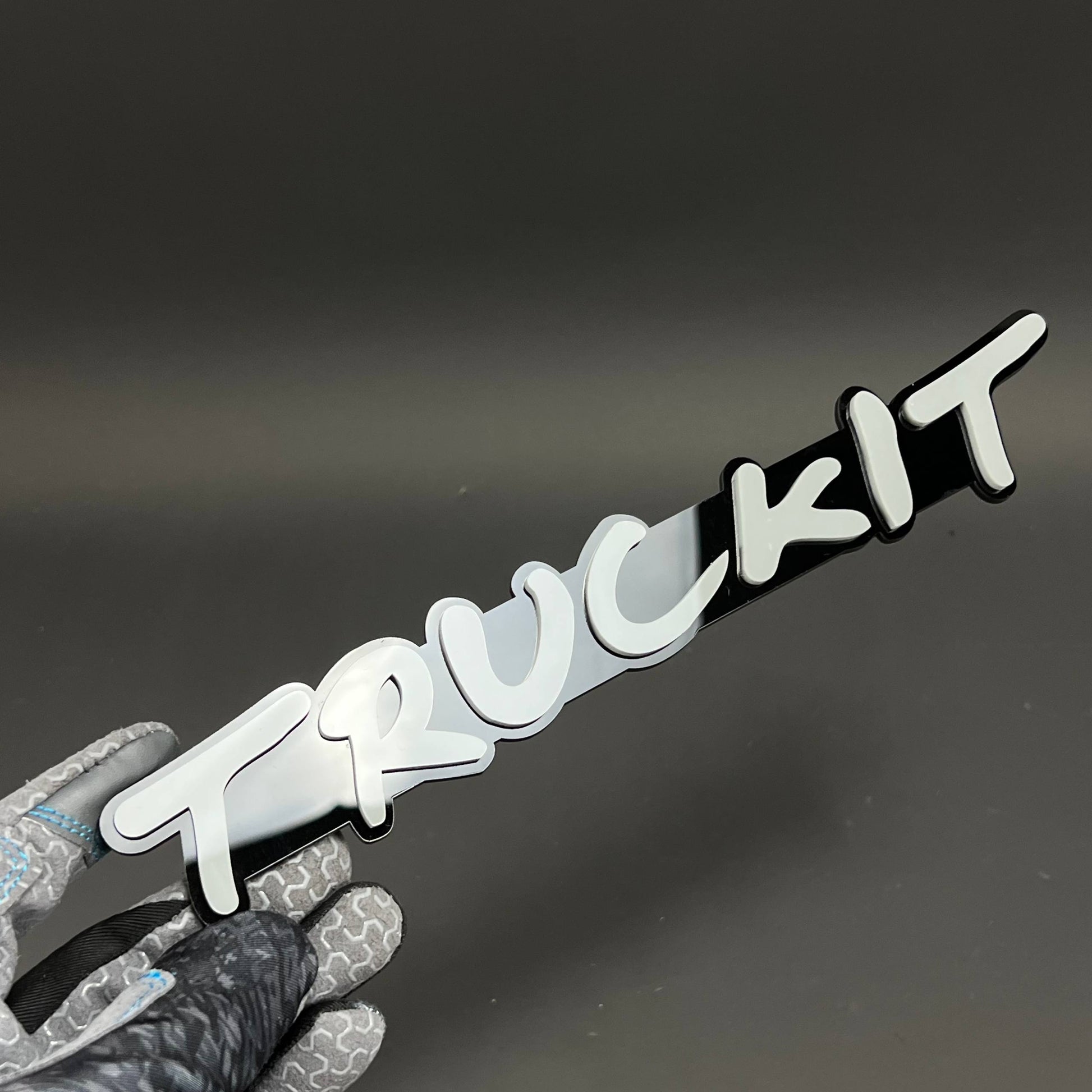 1PC TRUCKIT 3D Acrylic Badge - Car Truck Emblem Fender Tailgate Trunk Sticker