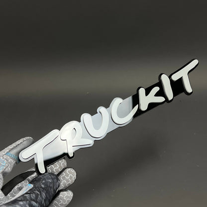 1PC TRUCKIT 3D Acrylic Badge - Car Truck Emblem Fender Tailgate Trunk Sticker
