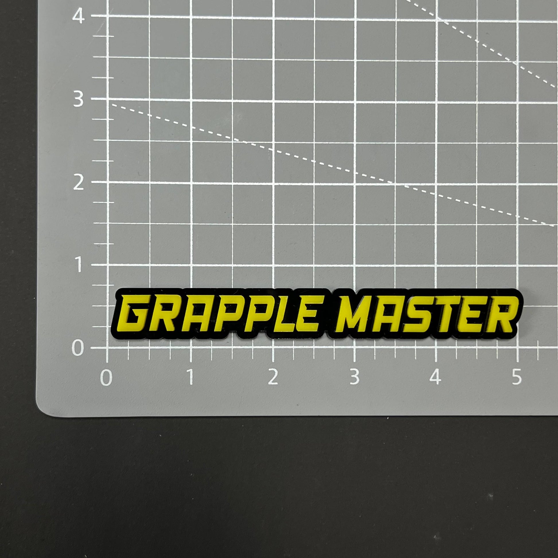 1PC GRAPPLE MASTER 3D Acrylic Badge - Car Truck Emblem Fender Sticker