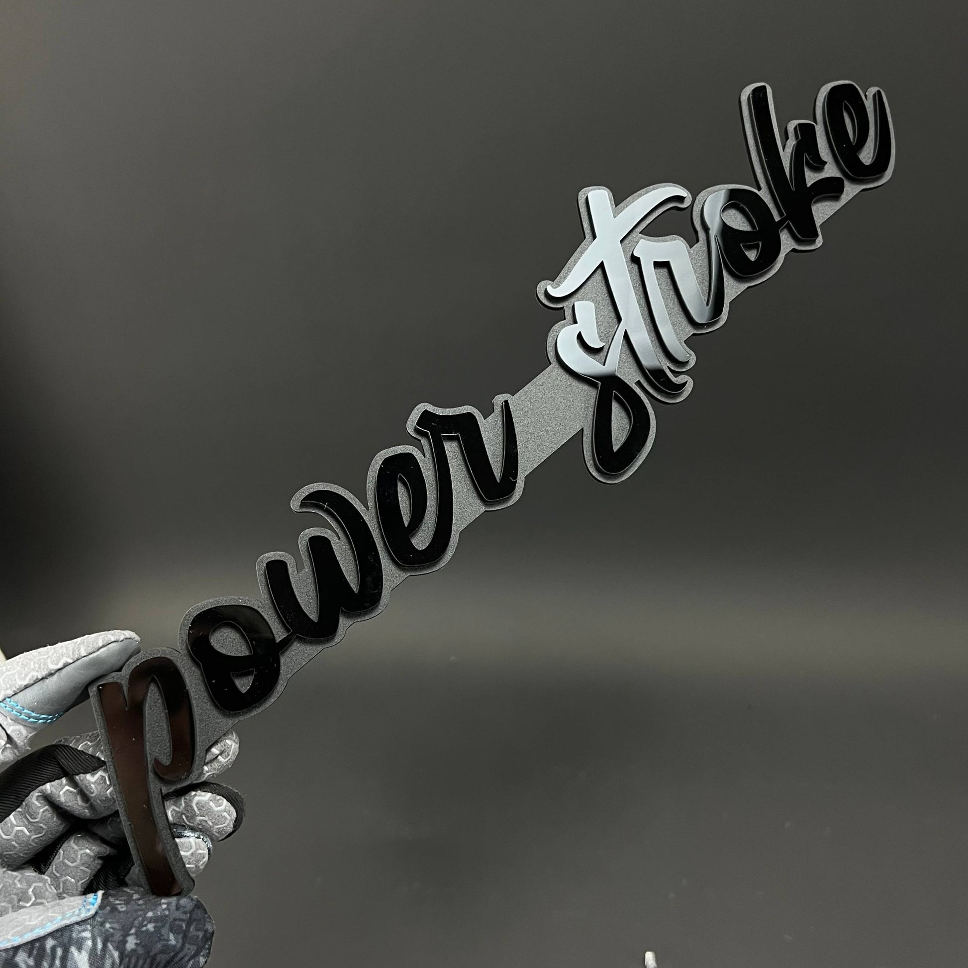 1PC power stroke 3D Acrylic Badge - Car Truck Emblem Fender Sticker