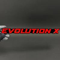1PC EVOLUTION X 3D Acrylic Badge - Car Truck Emblem Fender Sticker