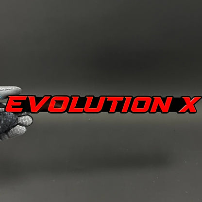 1PC EVOLUTION X 3D Acrylic Badge - Car Truck Emblem Fender Sticker