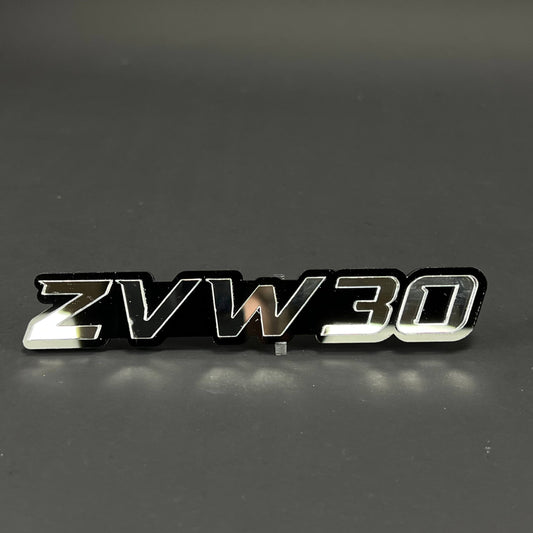 1PC ZVW30 3D Acrylic Badge - Car Truck Emblem Fender Tailgate Trunk Sticker