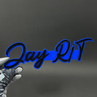 1PC Jay R/T 3D Acrylic Badge - Car Truck Emblem Fender Tailgate Trunk Sticker