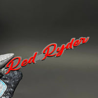 1PC Red Ryder 3D Acrylic Badge - Car Truck Emblem Fender Tailgate Trunk Sticker