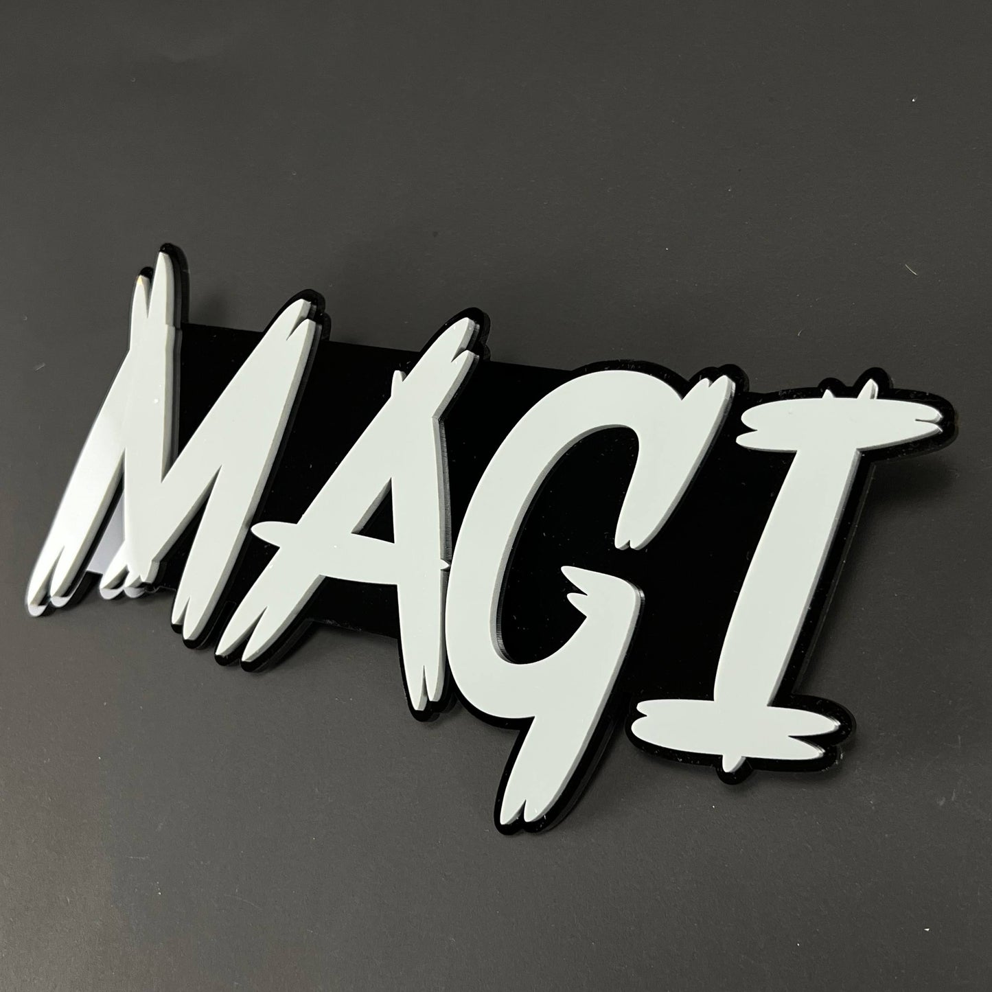 1PC MAGI 3D Acrylic Badge - Car Truck Emblem Fender Tailgate Trunk Sticker