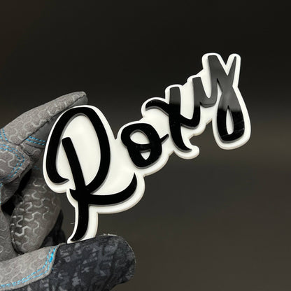 1PC Roxy 3D Acrylic Badge - Car Truck Emblem Fender Tailgate Trunk Sticker