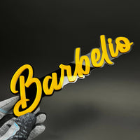 1PC Barbelio 3D Acrylic Badge - Car Truck Emblem Fender Tailgate Trunk Sticker