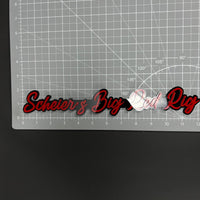1PC Scheier's Big Red Rig 3D Acrylic Badge - Car Truck Emblem Fender Sticker