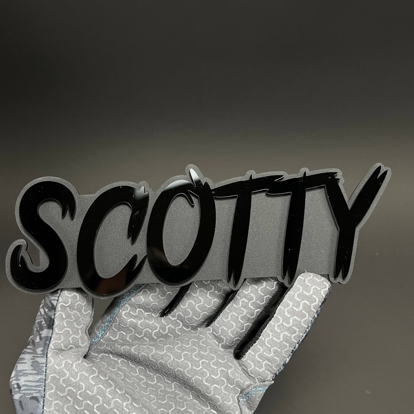 1PC SCOTTY 3D Acrylic Badge - Car Truck Emblem Fender Tailgate Trunk Sticker