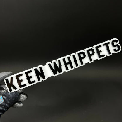 1PC KEEN WHIPPETS 3D Acrylic Badge - Car Truck Emblem Fender Sticker