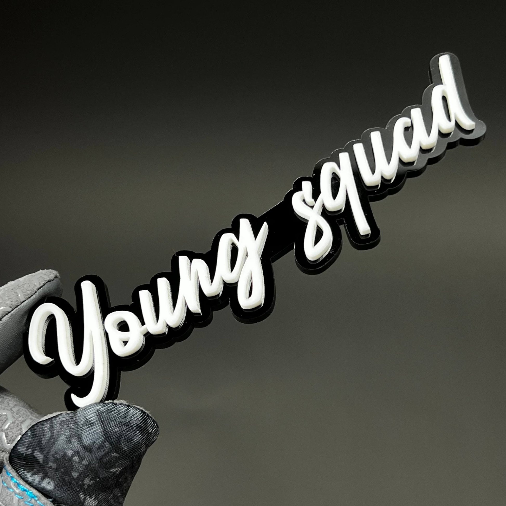 1PC Young squad 3D Acrylic Badge - Car Truck Emblem Fender Sticker