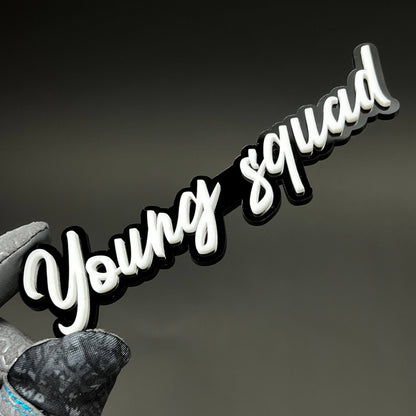 1PC Young squad 3D Acrylic Badge - Car Truck Emblem Fender Sticker