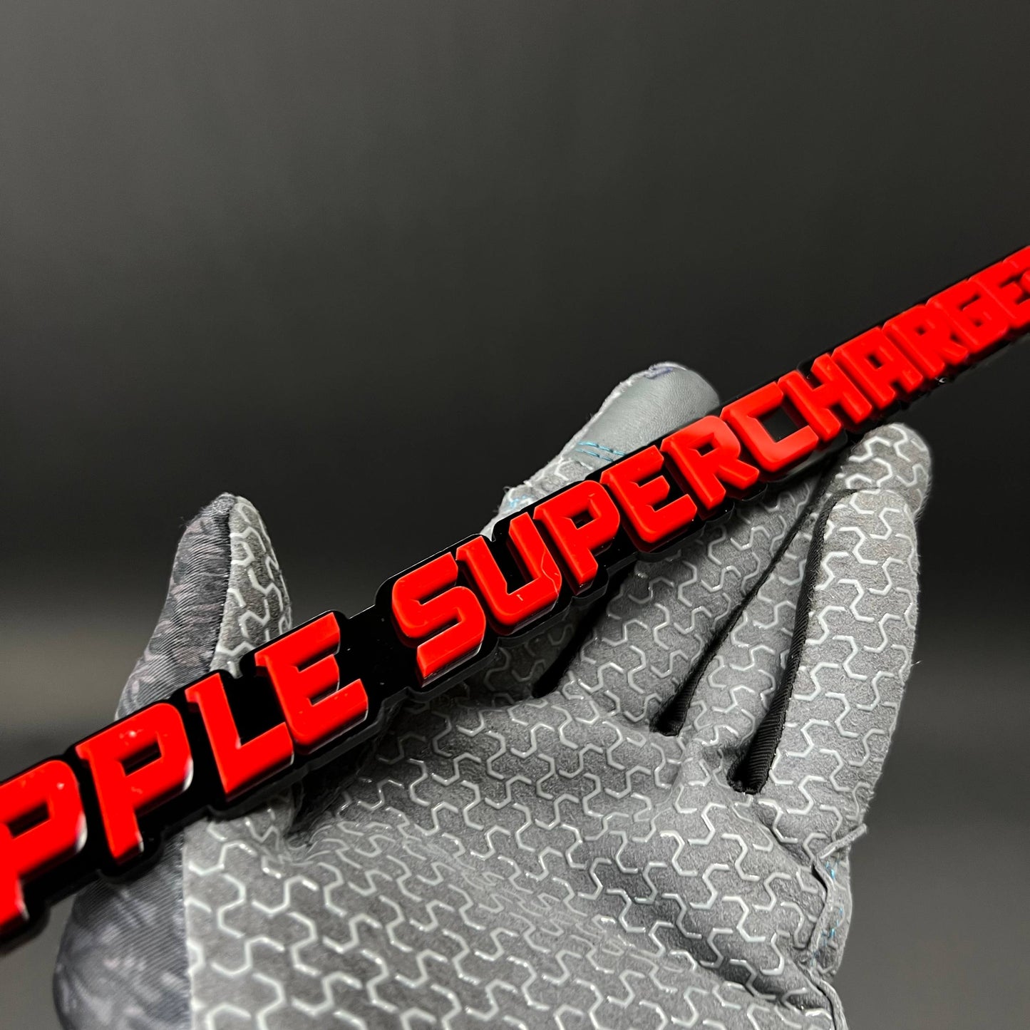 1PC WHIPPLE SUPERCHARGED 3D Acrylic Badge - Car Truck Emblem Fender Sticker