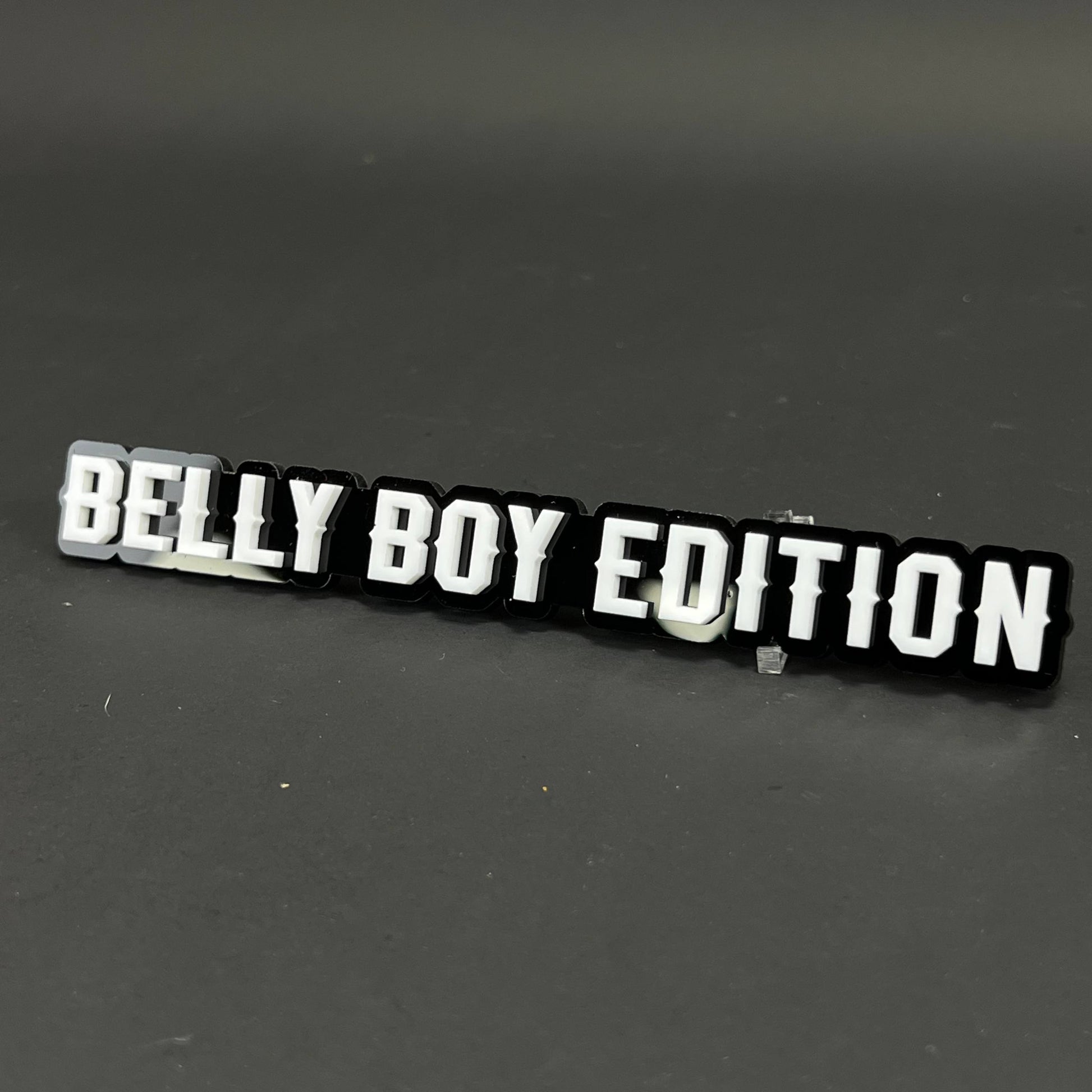 1PC BELLY BOY EDITION 3D Acrylic Badge - Car Truck Emblem Fender Sticker