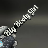 1PC Big Booty Girl 3D Acrylic Badge - Car Truck Emblem Fender Sticker