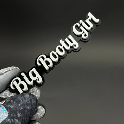 1PC Big Booty Girl 3D Acrylic Badge - Car Truck Emblem Fender Sticker