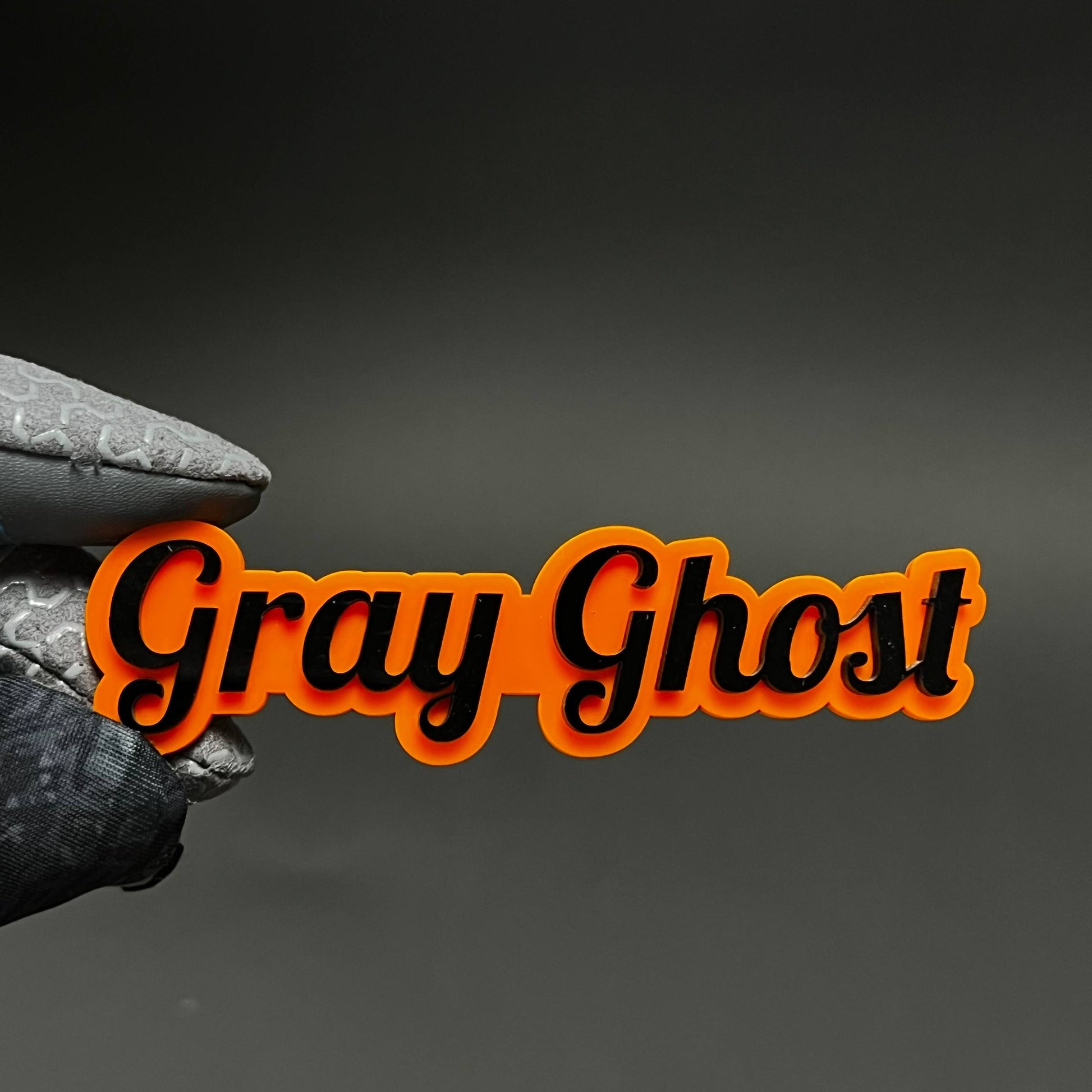 1PC Gray Ghost 3D Acrylic Badge - Car Truck Emblem Fender Tailgate Trunk Sticker