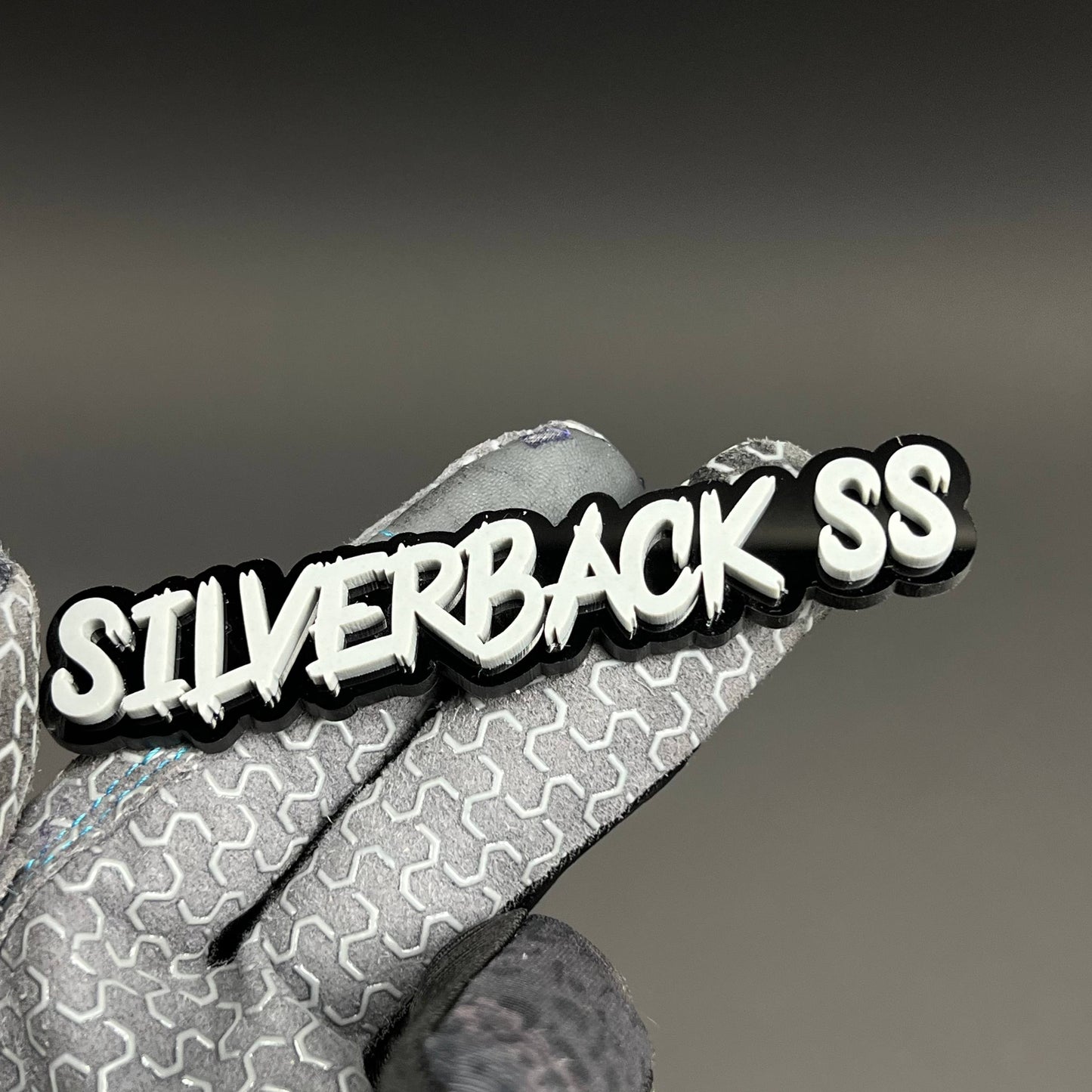 1PC SILVERBACK SS 3D Acrylic Badge - Car Truck Emblem Fender Sticker