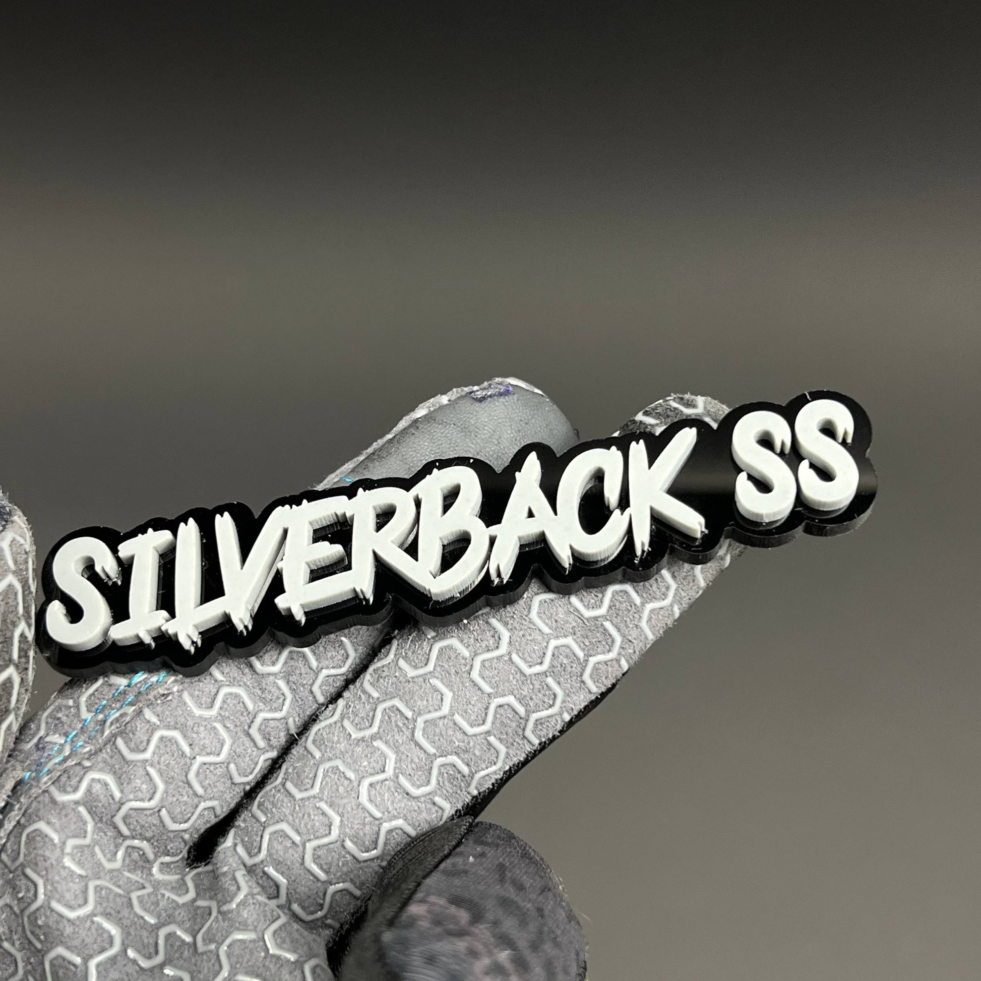 1PC SILVERBACK SS 3D Acrylic Badge - Car Truck Emblem Fender Sticker