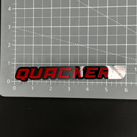 1PC QUACKERS 3D Acrylic Badge - Car Truck Emblem Fender Tailgate Trunk Sticker