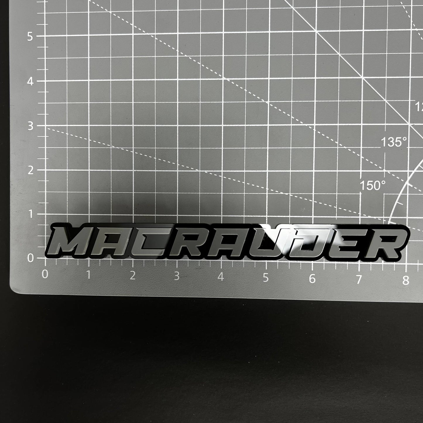 1PC MACRAUDER 3D Acrylic Badge - Car Truck Emblem Fender Tailgate Trunk Sticker