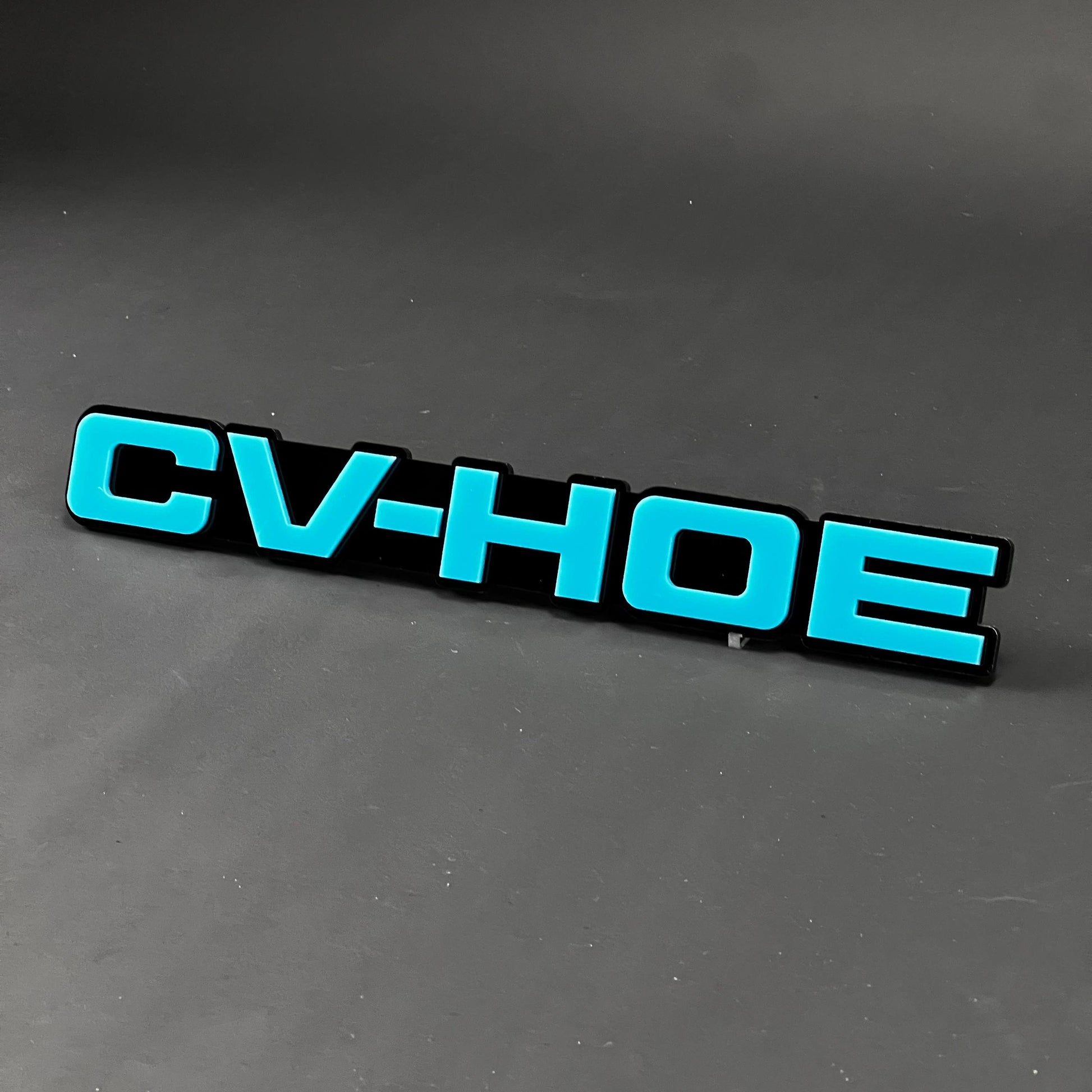 1PC CV-HOE 3D Acrylic Badge - Car Truck Emblem Fender Tailgate Trunk Sticker