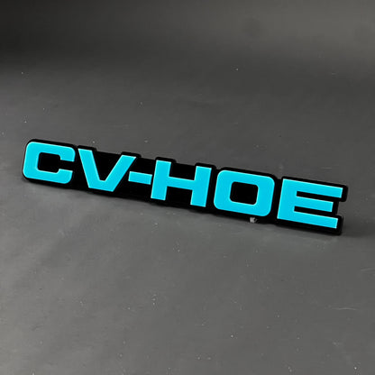1PC CV-HOE 3D Acrylic Badge - Car Truck Emblem Fender Tailgate Trunk Sticker