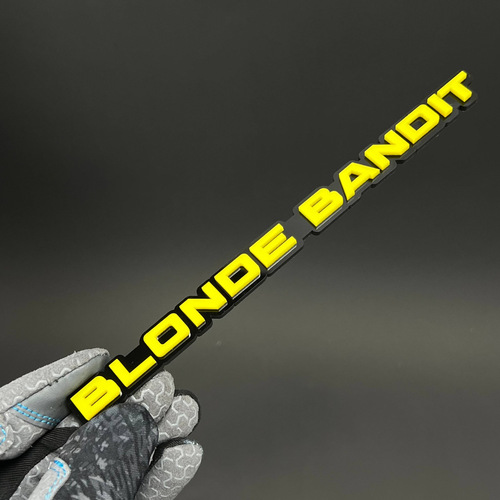 1PC BLONDE BANDIT 3D Acrylic Badge - Car Truck Emblem Fender Sticker