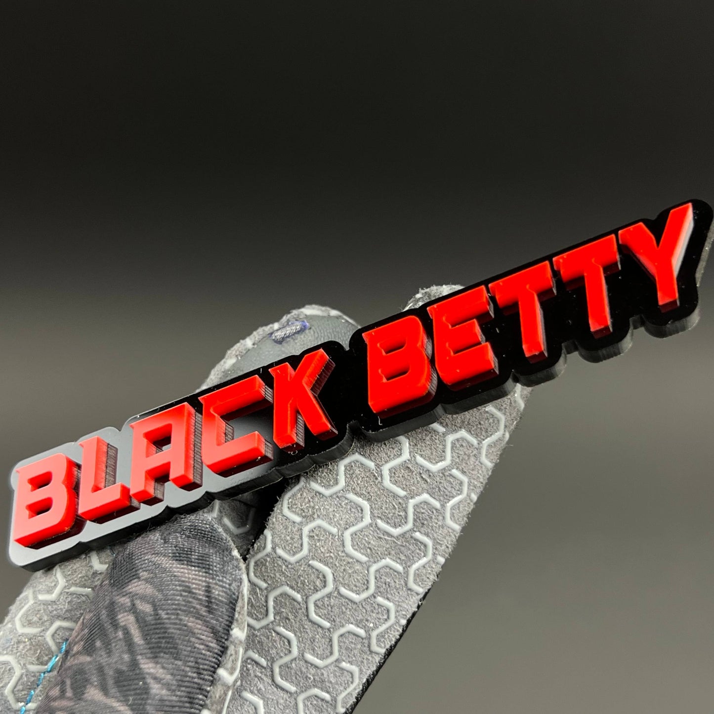1PC BLACK BETTY 3D Acrylic Badge - Car Truck Emblem Fender Sticker