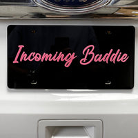 1PC Incoming Baddie 3D Acrylic Badge - Car Truck Emblem Fender Sticker