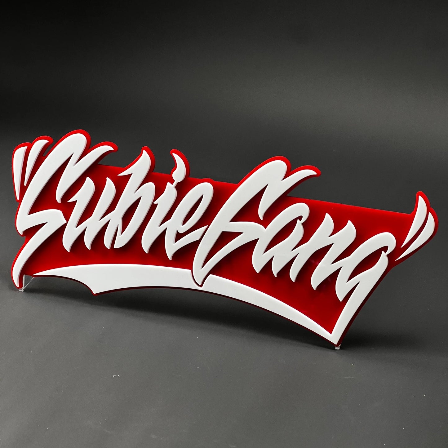 1PC SubieGang 3D Acrylic Badge - Car Truck Emblem Fender Tailgate Trunk Sticker
