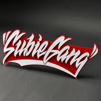 1PC SubieGang 3D Acrylic Badge - Car Truck Emblem Fender Tailgate Trunk Sticker