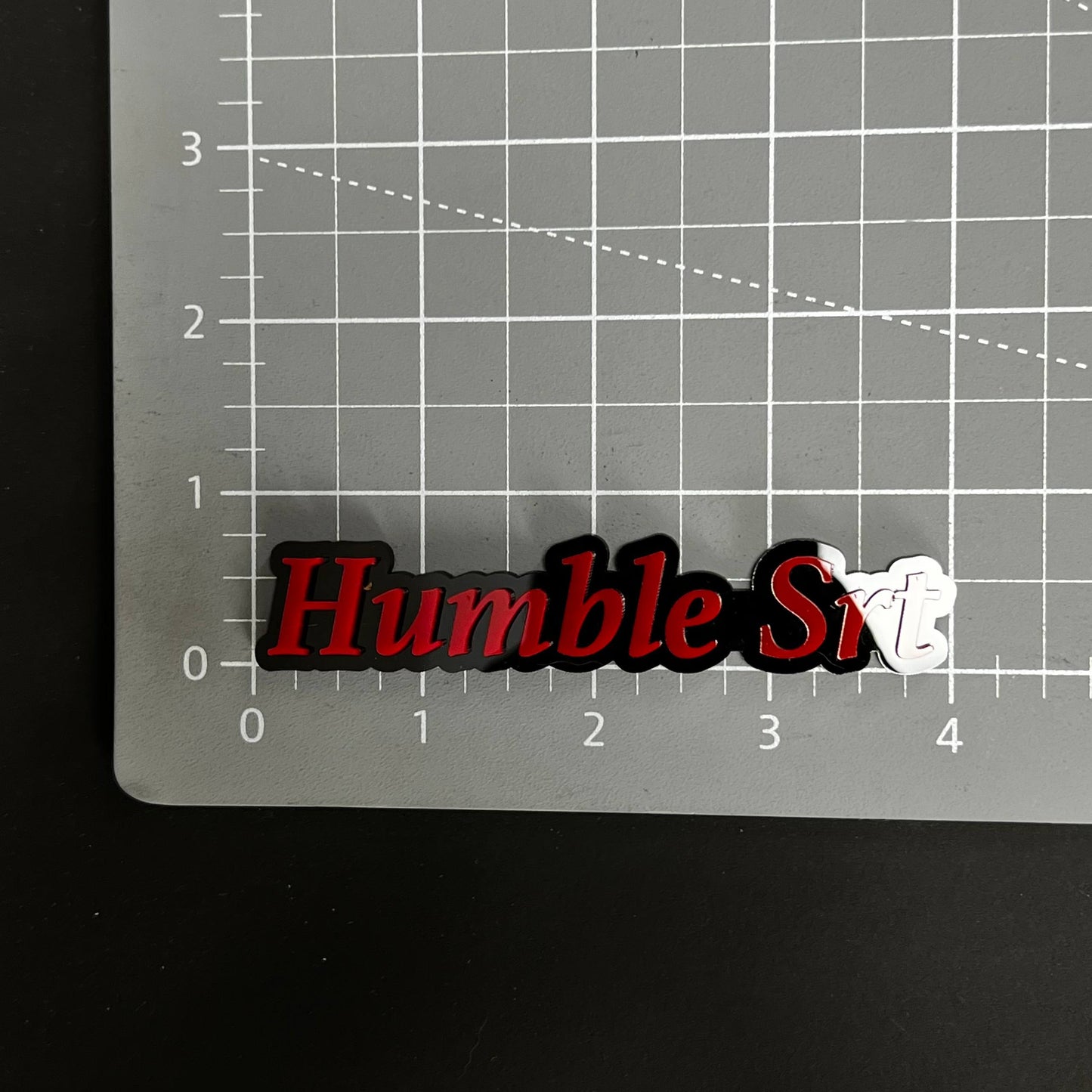 1PC Humble Srt 3D Acrylic Badge - Car Truck Emblem Fender Tailgate Trunk Sticker