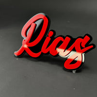 1PC Rias 3D Acrylic Badge - Car Truck Emblem Fender Tailgate Trunk Sticker
