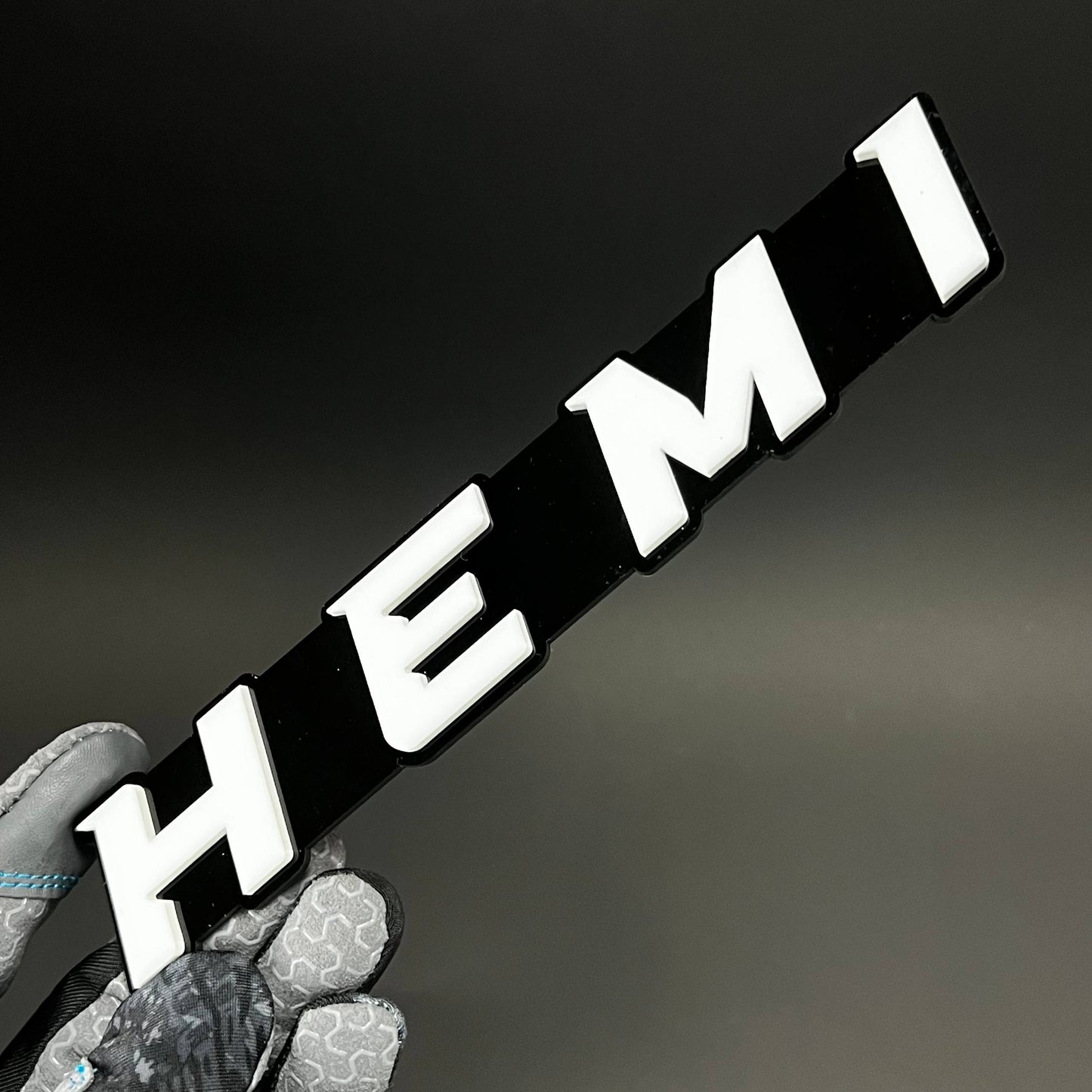 1PC HEMI 3D Acrylic Badge - Car Truck Emblem Fender Tailgate Trunk Sticker